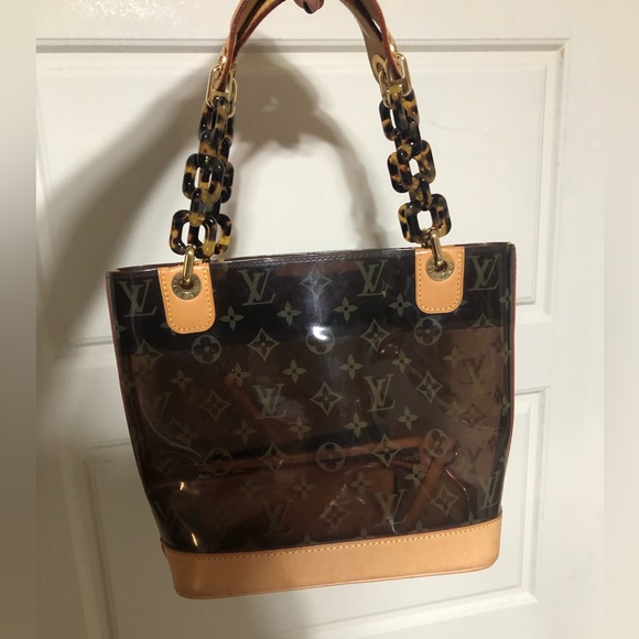 💎 RARE 💎 LOUIS VUITTON Cabas Amble PM Tote Bag CLEAR  WITH RECEIPT - Picture 9 of 14